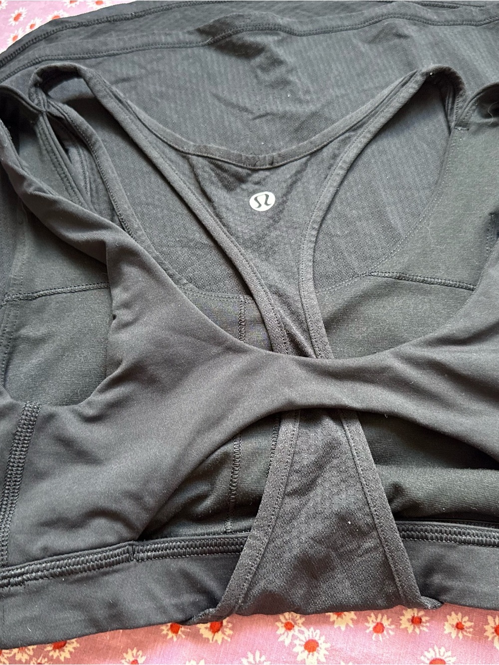 lululemon athletica Black Racerback Performance Tank
